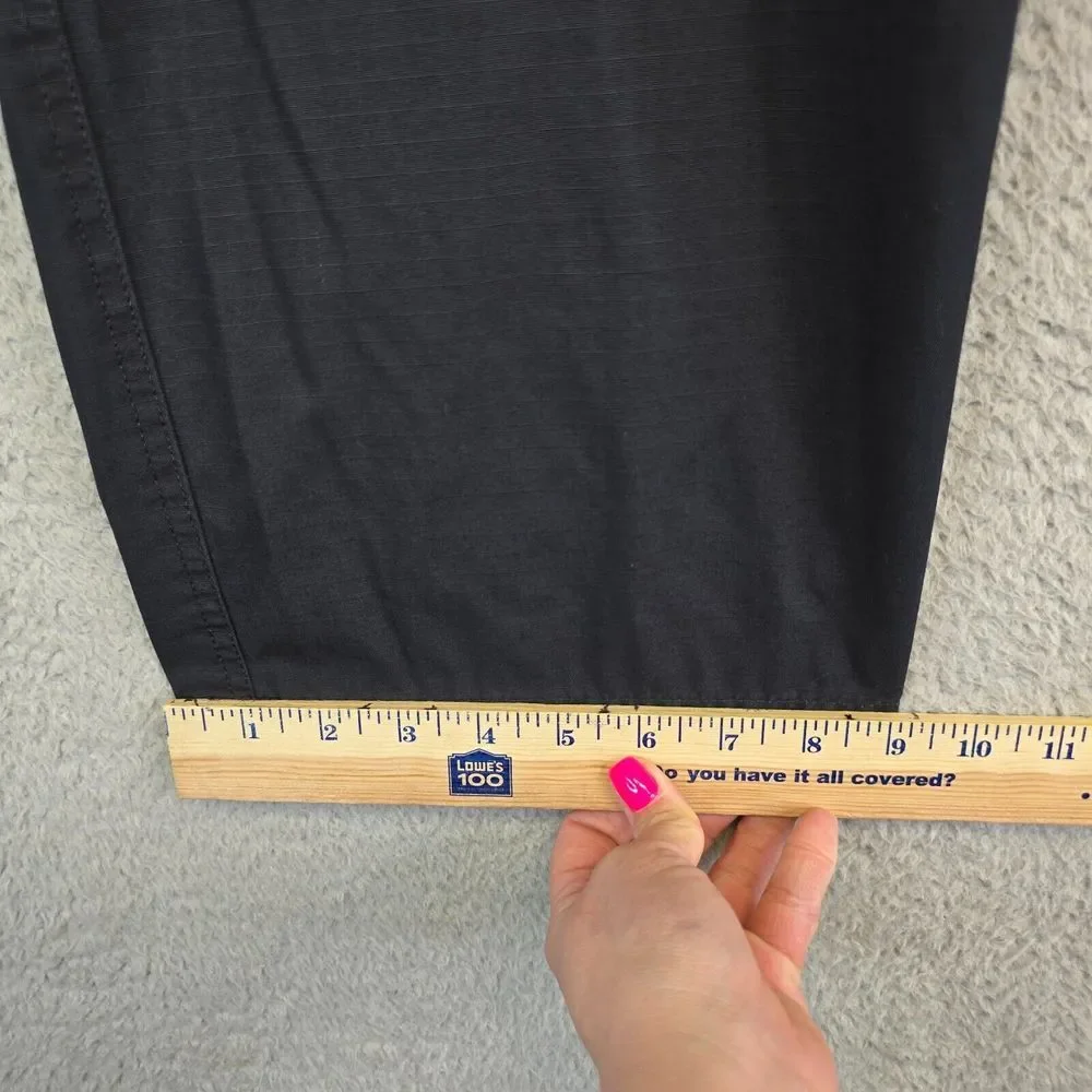 True Spec Pants Mens 36x30‎ Black Cargo Ripstop Fabric Rugged Hiking Trekking